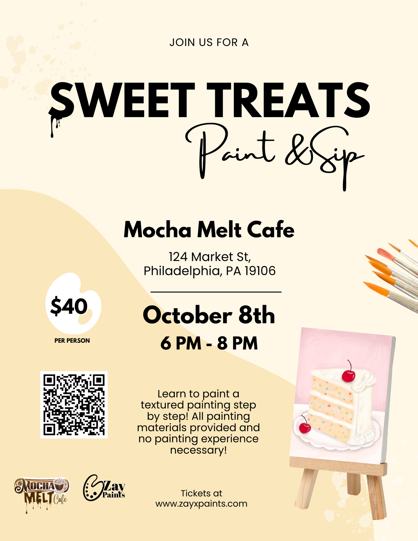 Sweet Treats Paint & Sip