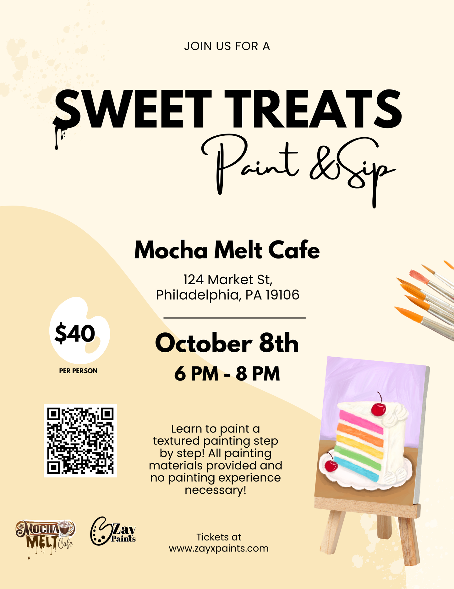 Sweet Treats Paint & Sip