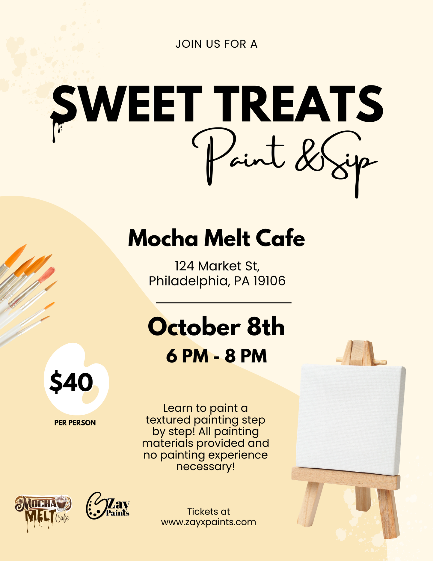 Sweet Treats Paint & Sip