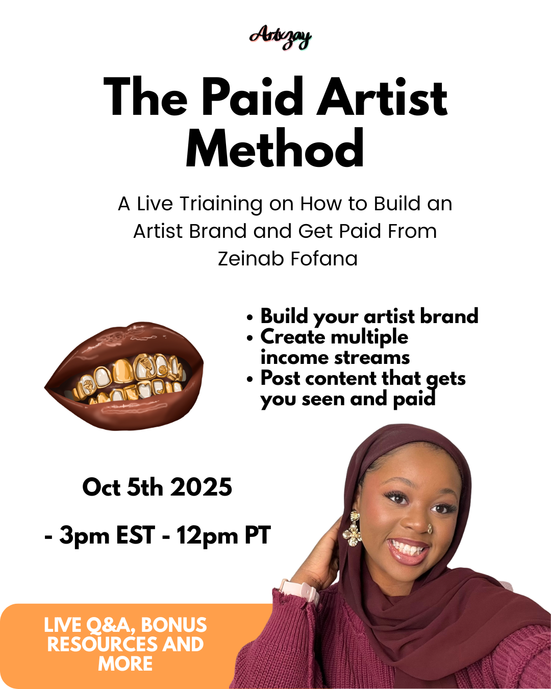 The Paid Artist Method - Live Training Oct 5