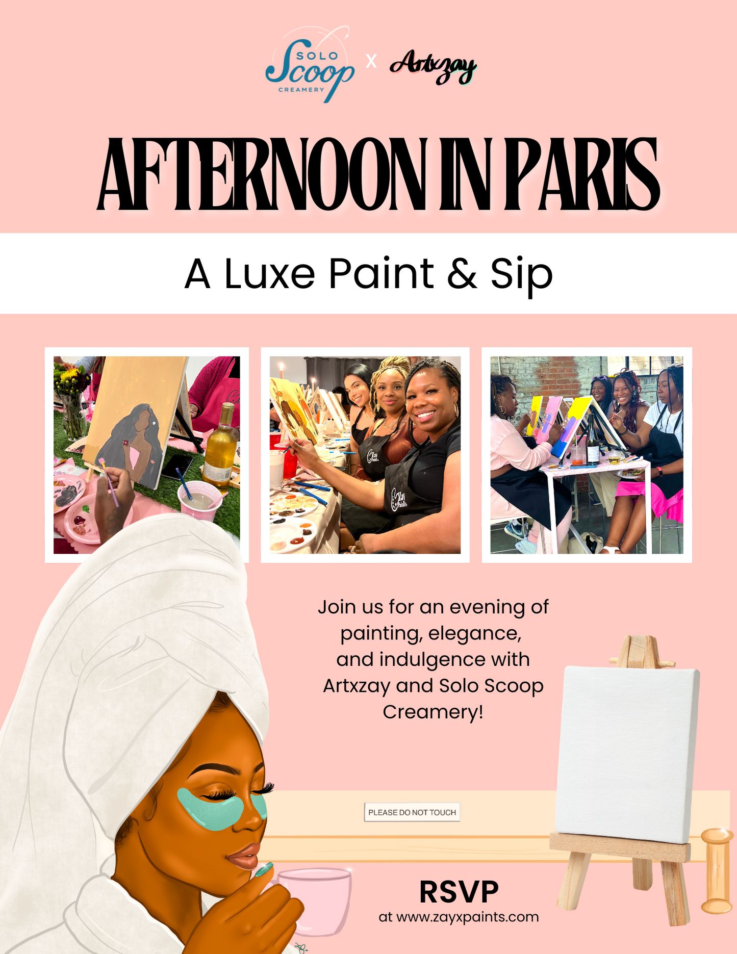 Afternoon in Paris: A Luxe Paint & Sip