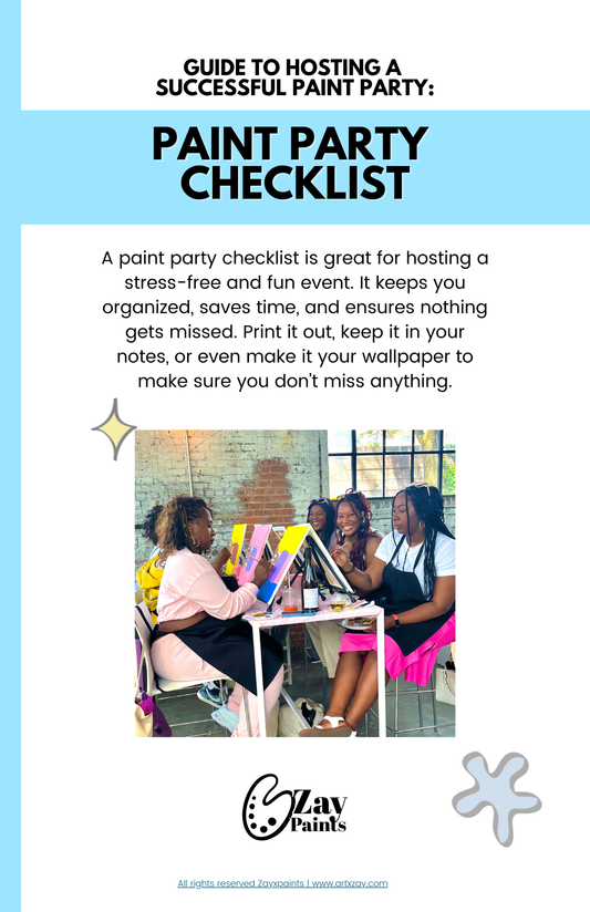 Ultimate Checklist for Hosting a Successful Paint Party | Beginner’s Guide