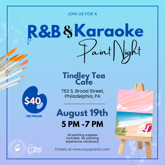 R&B Karaoke Paint and Sip
